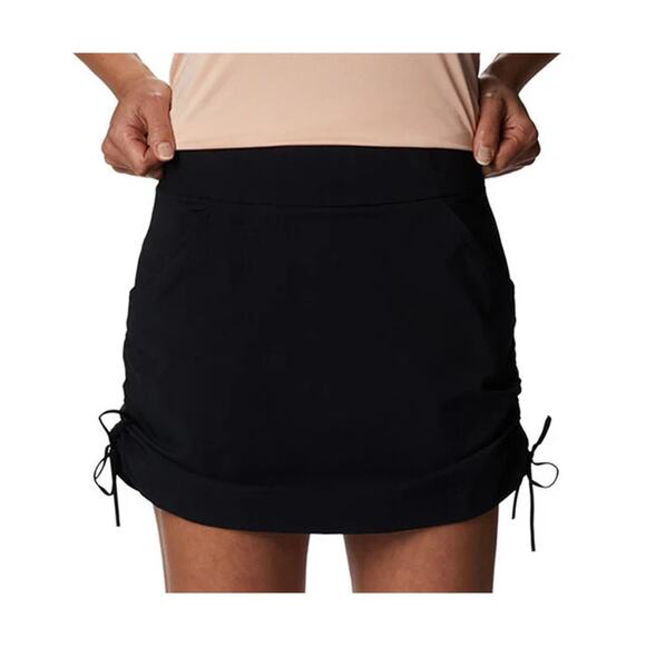 Columbia Anytime Casual Skort Womens 2XL Black Omni-Shade UPF 50 Ruched Pockets - Picture 1 of 9